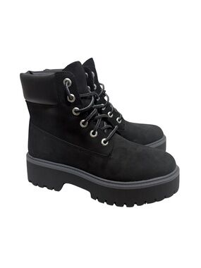 NWOT Timberland Stone Street 6-Inch Waterproof Platform Boot, Black, Size 8